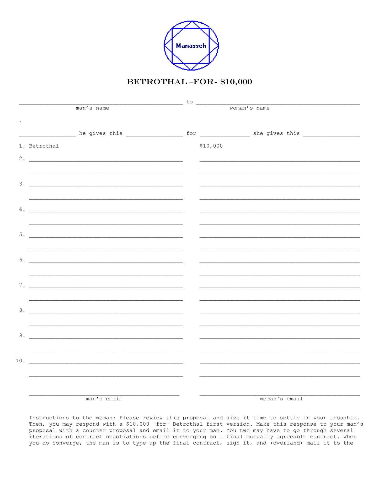 $1m - Betrothal